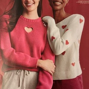 SPLENDID red heart ♥️ sweater, Small NWT